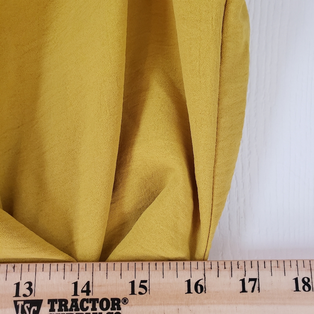 Emma & Michele Ladies Size XL Mustard Yellow Sleeveless Wrap Tie Romper - Picture 2 of 6